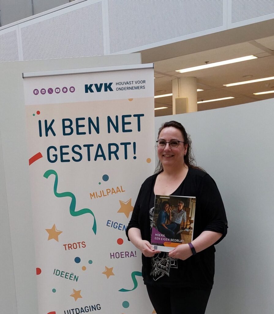 Diana Hokke, net ingeschreven bij de Kamer van Koophandel